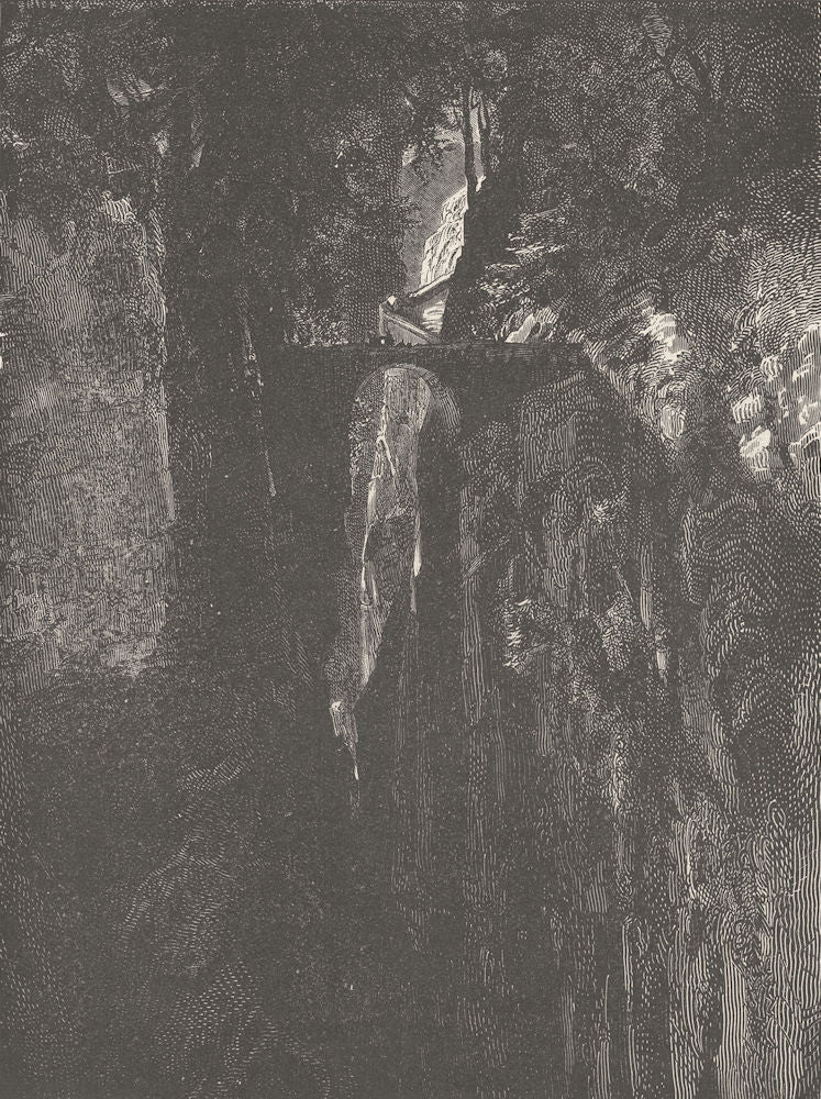 SWITZERLAND. Via Mala Rongella Ravine 1903 old antique vintage print picture